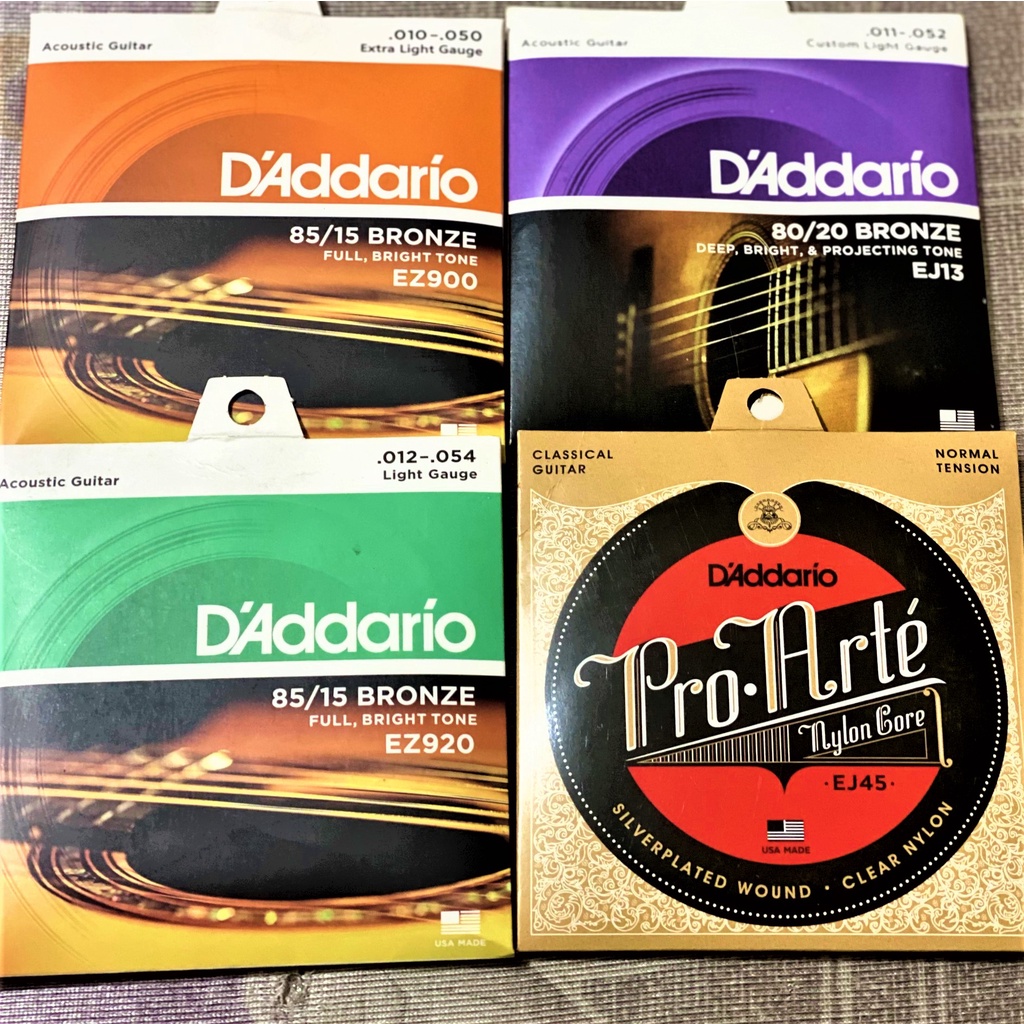 Dây Đàn Guitar D'Addario EJ13 Deep, price & projecting tone Dành Cho Đàn Acoustic Size 10,11,12
