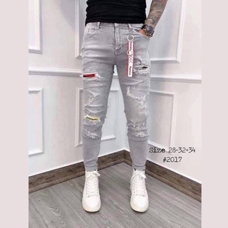 Quần jean nam rách nhiều cá tính 176 có size đại nha khách