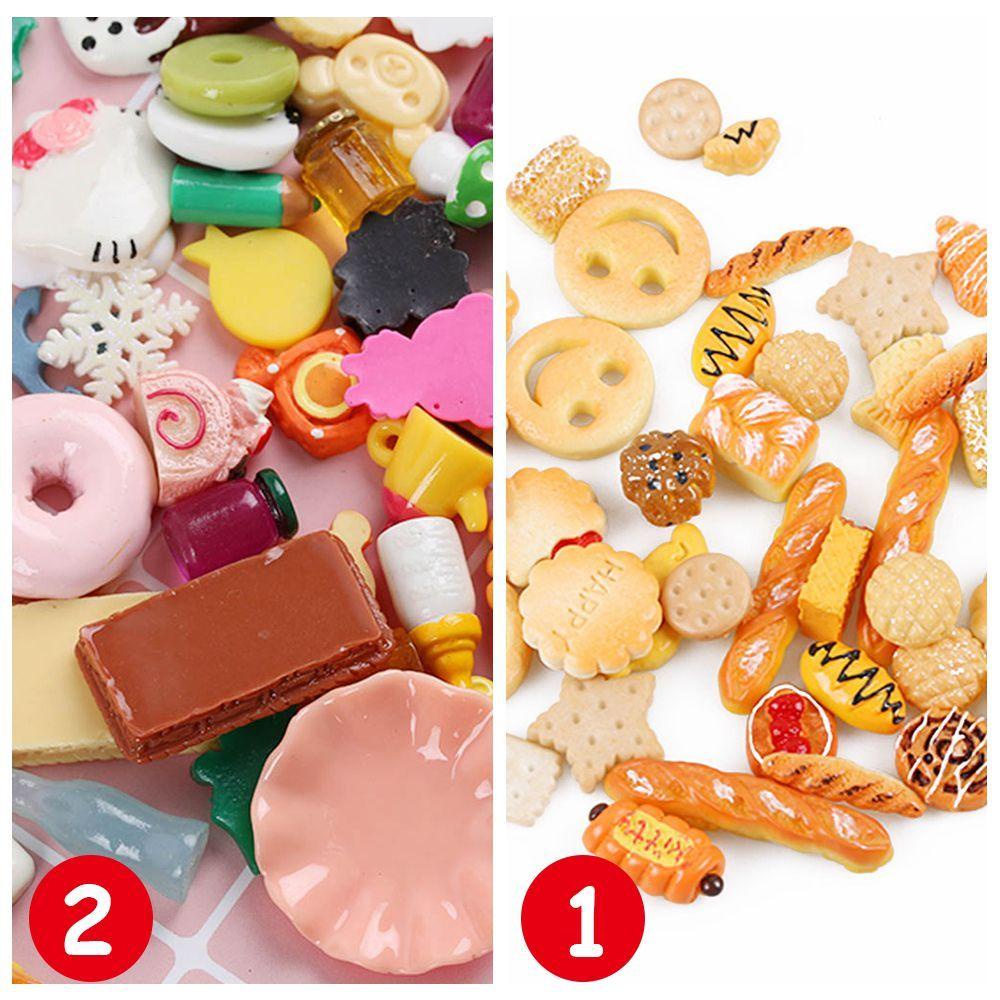 Set 10 Đồ trang trí Thức Ăn Bằng Nhựa Dùng Trang Trí Nhà Búp Bê DIY