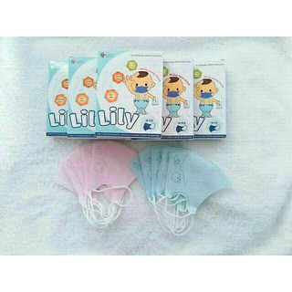 (1 hộp 10 cái) Khẩu trang y tế cho bé Lily