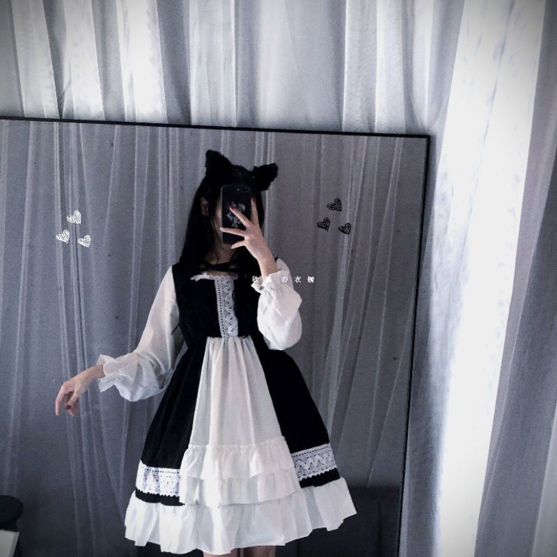 (Có Sẵn) Váy lolita siêu xinh (Kèm Ảnh Thật) VIDEO SHOP TỰ QUAY