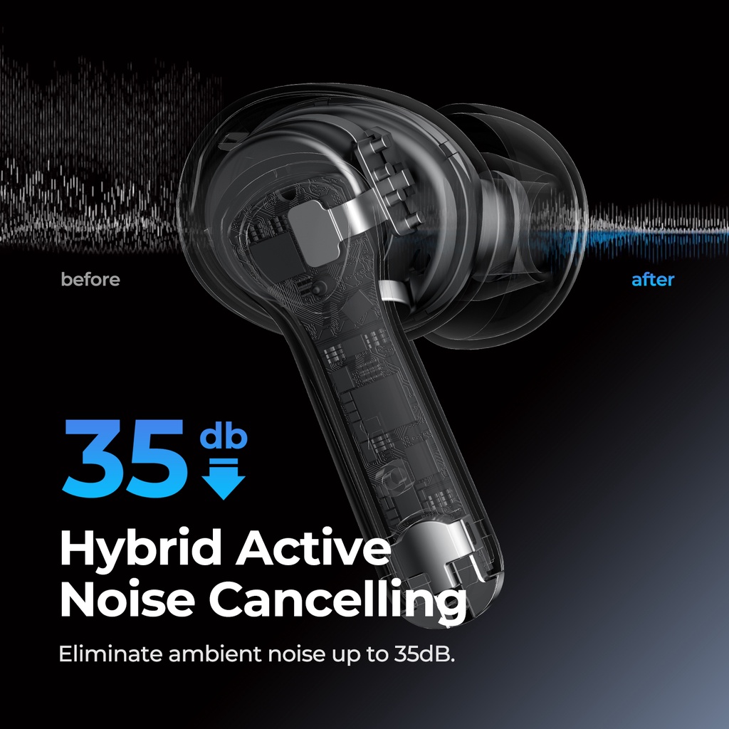 Tai nghe nhét tai SOUNDPEATS air3 pro kết nối bluetooth v5.2 qcc3046 chống ồn thiết kế độc đáo