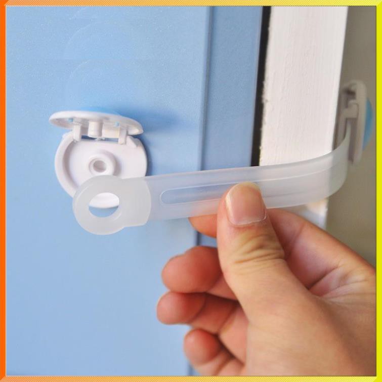 Dây khóa gài tủ lạnh, khóa ngăn kéo, khóa tủ đồ, chống trẻ em mở nghịch và chống kẹp tay khi mở cửa