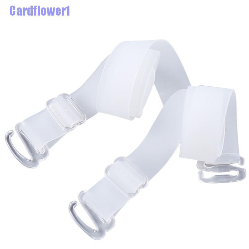 Set 2 cặp dây đeo áo ngực 1.5cm bằng silicon trong suốt có thể điều chỉnh