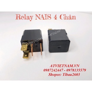 Relay 4 chân NAiS, Rơ le xe máy NAIS ( 1 cái )