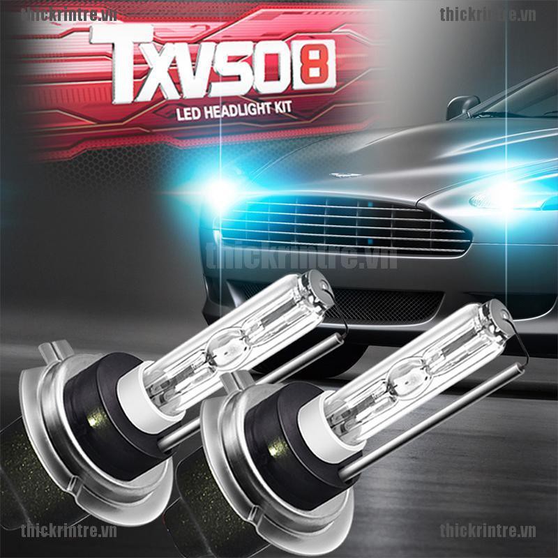 Set 2 Bóng Đèn Pha Xenon H7 HID 55W 12V 5000K 6000K 8000K Chuyên Dụng Cho Xe Hơi