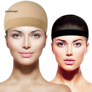 【JOOM】2Pcs Unisex Stretchable Wig Liner Cap Hair Net Elastic Mesh Hairpiece Accessory