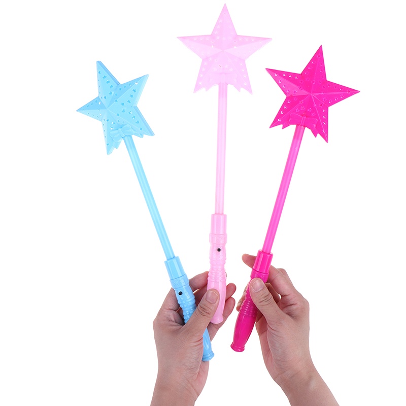 Finegoodwellgen Kid illuminated toys five-pointed star flash stick stars magic bar toy gift FGWG