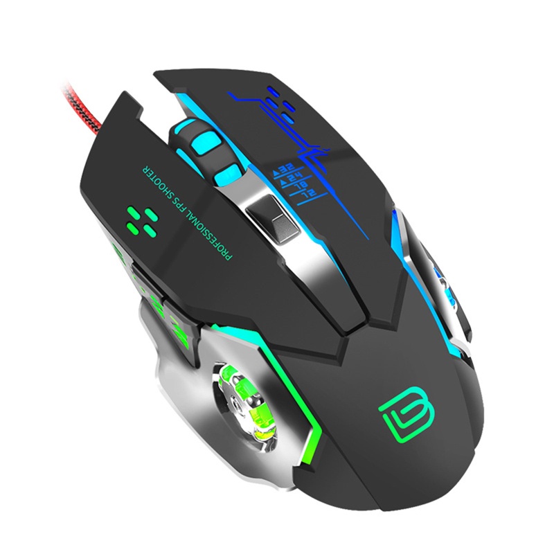 Chuột Quang Gaming btsg 6 Nút Bấm Có Đèn Led 3200DPI