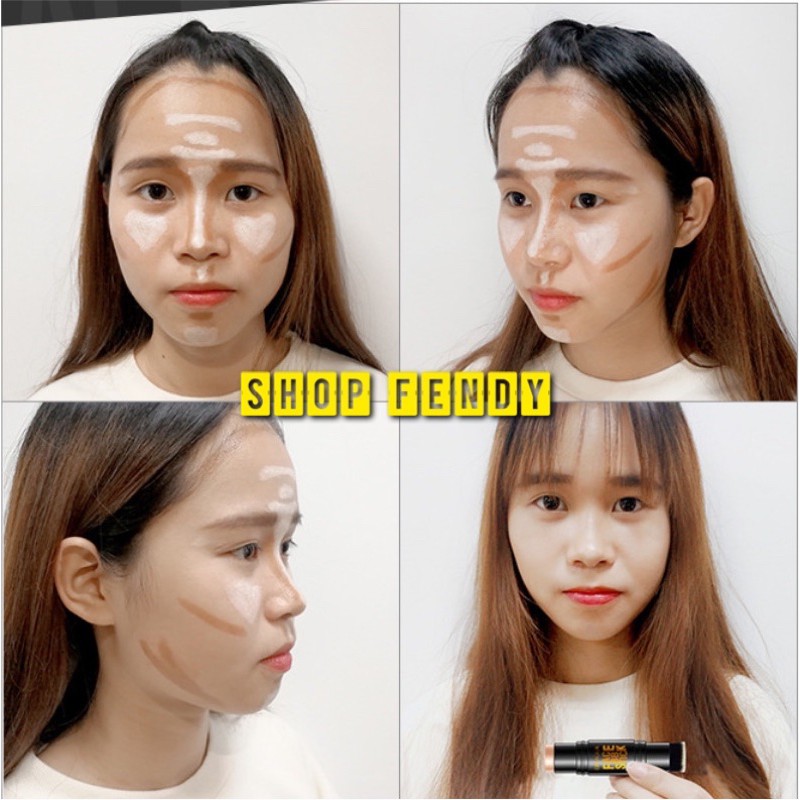 Kem nền bb stick kết hợp cọ trang điểm nét mịn dạng thỏi 2 in 1 | BigBuy360 - bigbuy360.vn