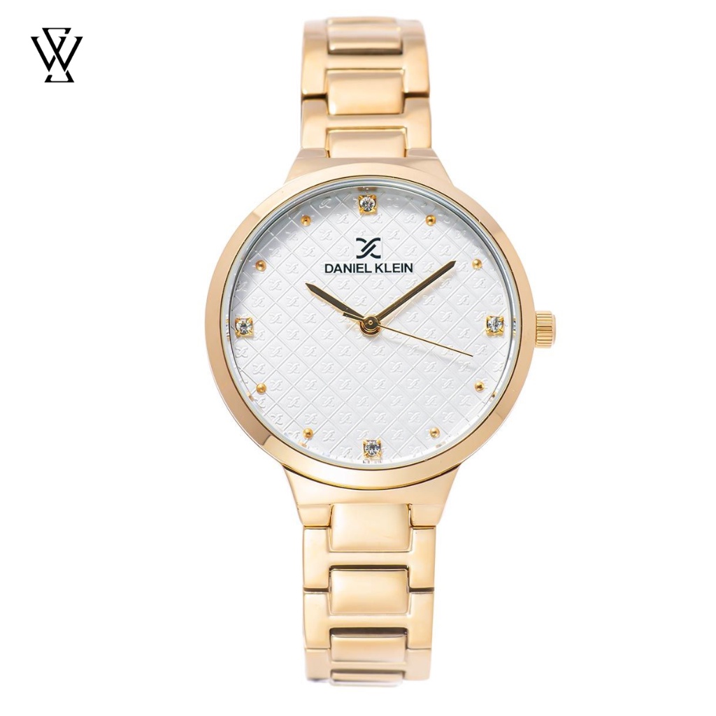 Đồng Hồ Quartz Nữ Daniel Klein Premium Ladies WATCHSTORE DK.1.12529.6 Mặt Kính Khoáng 34mm, Dây Kim Loại, Vỏ Thép