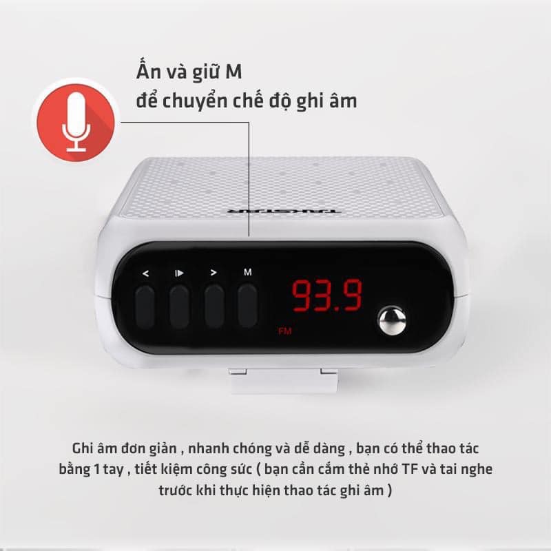 Máy trợ giảng không dây TAKSTAR E300W sử dụng sóng UHF, có bluetooth, giành cho giáo viên, hướng dẫn viên, livestream BH