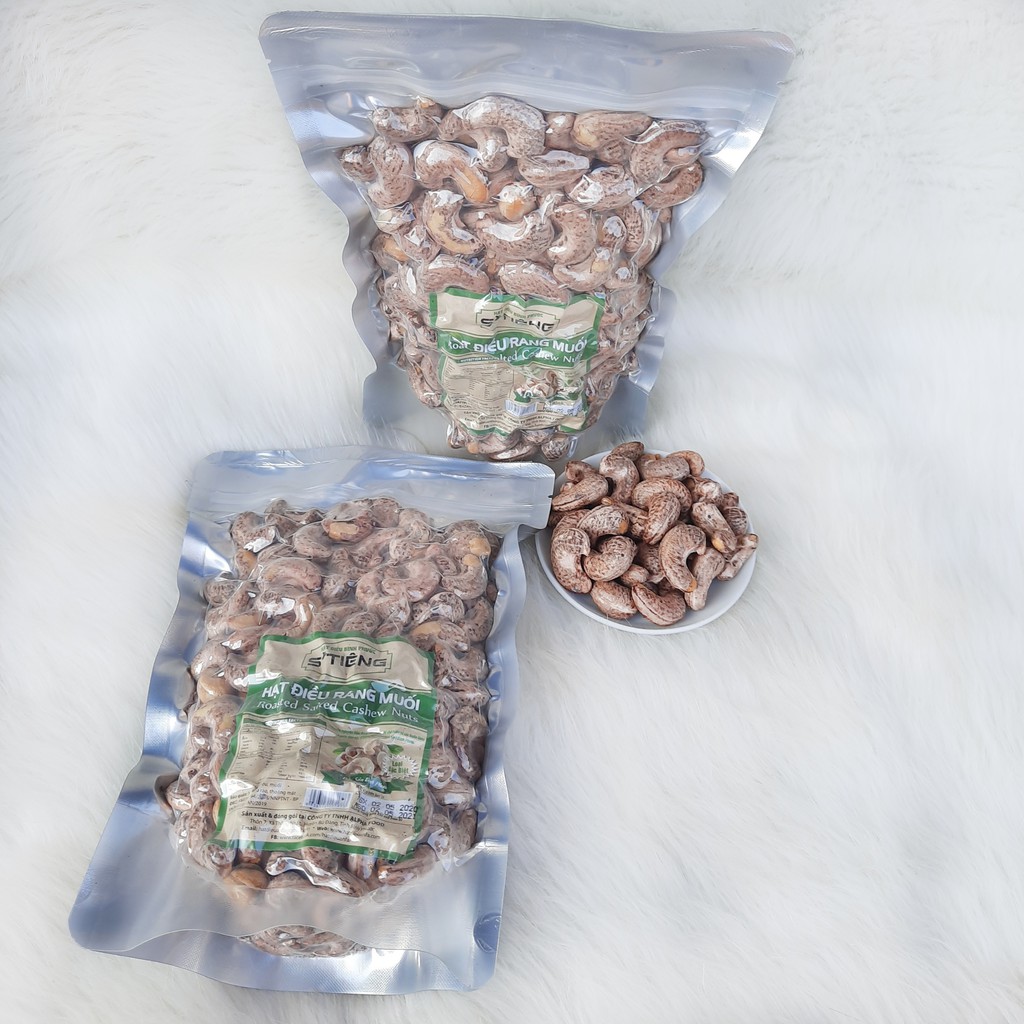 500Gr Hạt Điều Rang Muối Loại A+ Bình Phước (Size 400 Hạt/1KG) Túi Zip Hút Chân Không STiêng | BigBuy360 - bigbuy360.vn