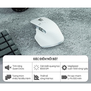 Chuột Logitech MX Master 3S không dây Bluetooth/Wireless