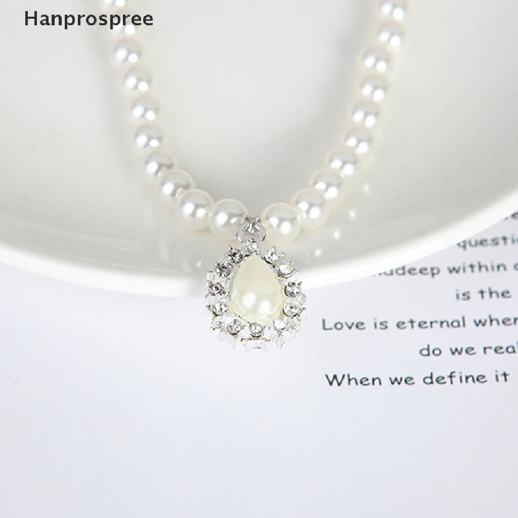 Bộ Vòng cổ + Bông Tai Đính Pha Lê &amp; Ngọc Trai Thanh Lịch