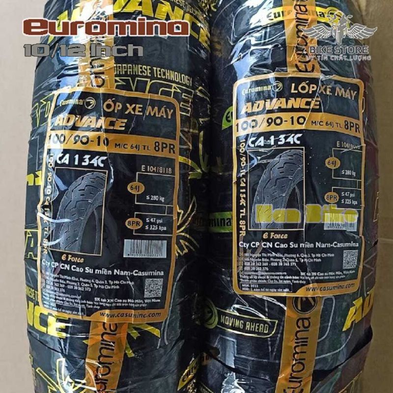 Cặp lốp cho xe Honda Lead 10 và 12 inch TL Chính Hãng