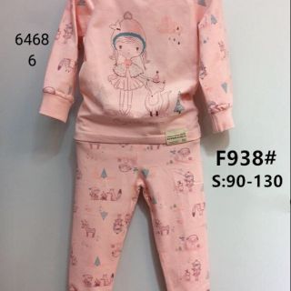 Quần áo trẻ em bộ thu đông Fanqie dài tay cho bé gái