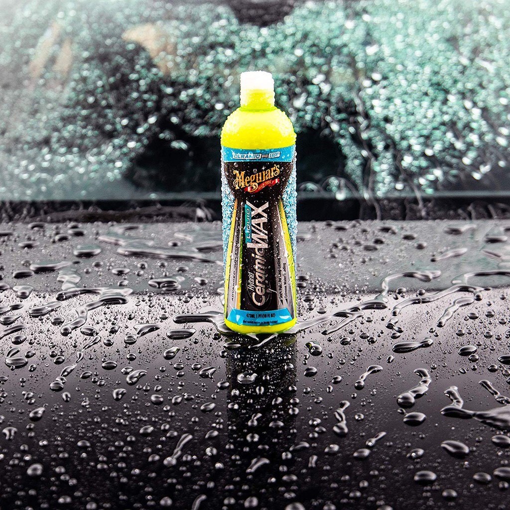 Meguiar's Ceramic Liquid Wax Nano Phủ Bóng Sơn Xe, Bảo Vệ Màu Sơn Xe Bền Lâu Dạng Kem - G200416 - 473ml chamsocxestore