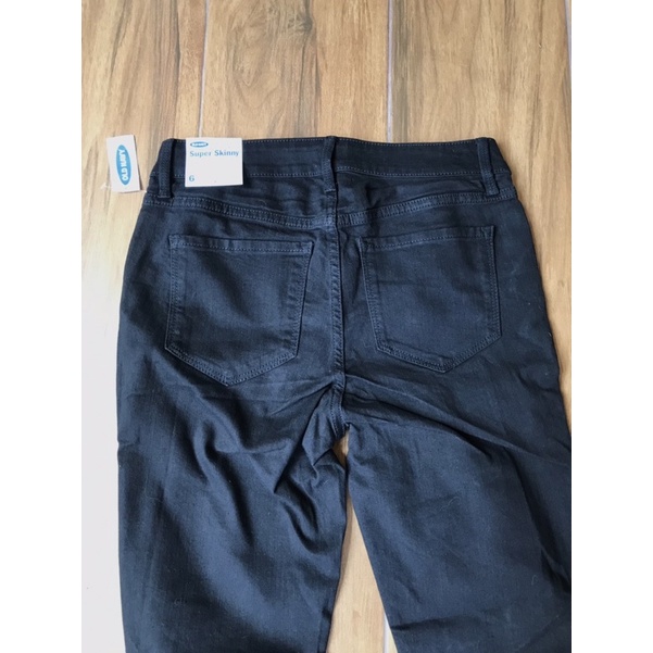 Quần skinny lưng vừa O.l.d na.vy,quần jean đen nữ super skinny mid rise-hàng xuất xịn