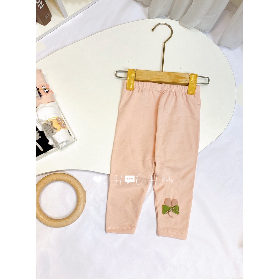 Quần legging lót lông dày dặn co giãn mềm mịn cho bé gái