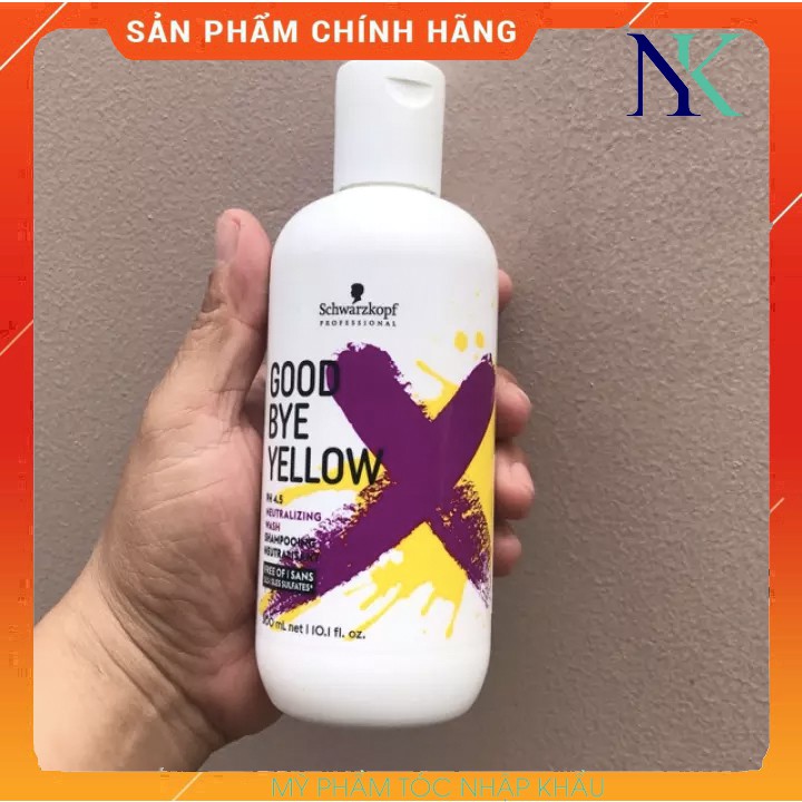 DẦU GỘI SCHWARZKOPF DÀNH CHO TÓC BẠCH KIM GOODBYE YELLOW 300ML