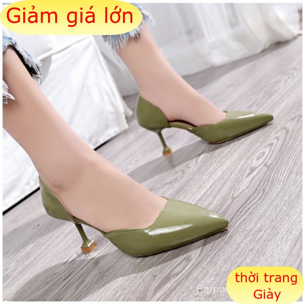 Giày Cao Gót 7.5cm Mũi Nhọn Thời Trang Dành Cho Nữ