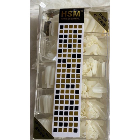 Móng Úp HSM Mẫu Mờ Nhám Sẵn Phom Chuẩn, Dẻo