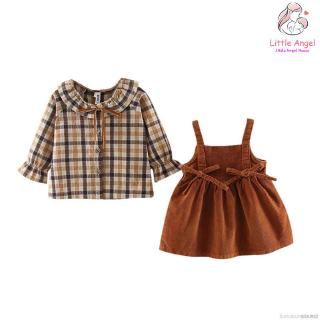 Đầm Yếm Caro Cho Bé Gái