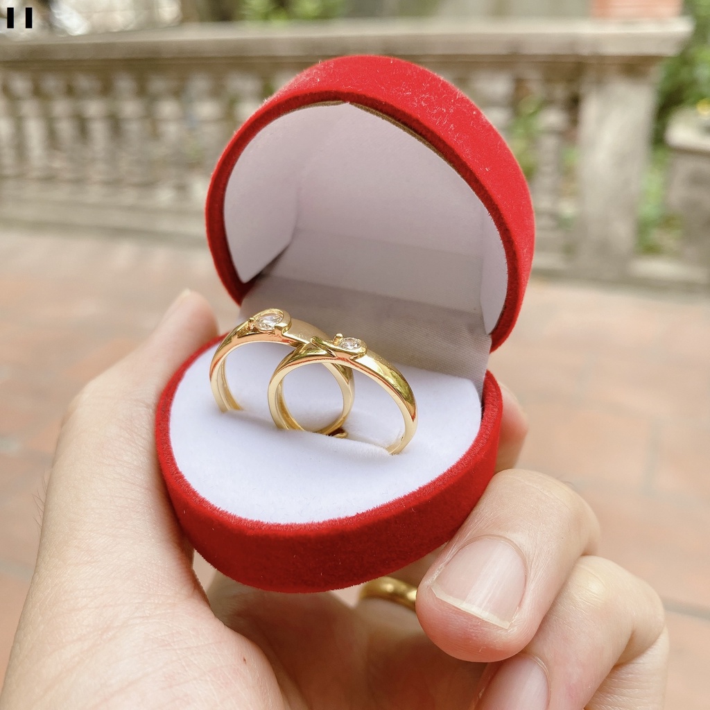 Nhẫn đôi nam nữ cao cấp NV11 thiết kế hở dễ dàng điều chỉnh kích cỡ tình yêu bạn thân mẫu mới
