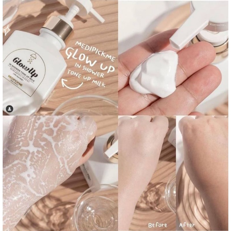Sữa tắm truyền trắng Medipickme Glowup In Shower Tone 300ml