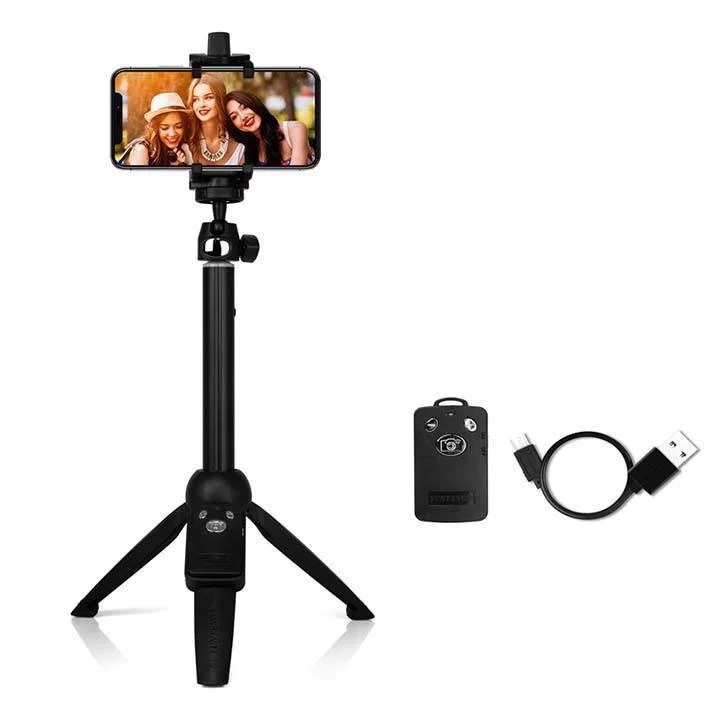 Gậy Chụp Hình, Gậy Tự Sướng Kiêm Chân Tripod YT-9928 Nhỏ Gọn Kèm Tay Remote Bluetooth