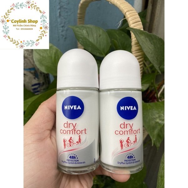 [ Date 2024 ] Lăn Khử Mùi Nivea Dry comfort 50ml Chính Hãng