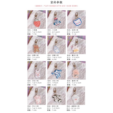 Móc khoá case airpod, móc ốp, hộp bút,... nhiều hình dễ thương