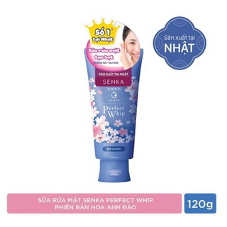 [Phiên bản giới hạn] Sữa rửa mặt Senka Perfect Whip phiên bản Hoa Anh Đào 120g