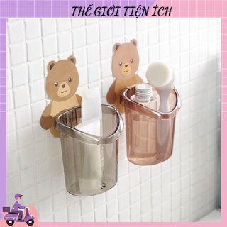 FREESHIP TỪ 50K] Cốc gấu đựng bàn chải kem đánh răng Cốc gấu dán tường siêu dính 88183 SHOP THẾ GIỚI TIỆN ÍCH