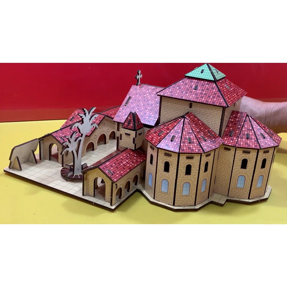 Đồ chơi lắp ráp 3D gỗ Birkeetoys mô hình trường đại học Mit, Cambridge, Stanford, UC, Harvard