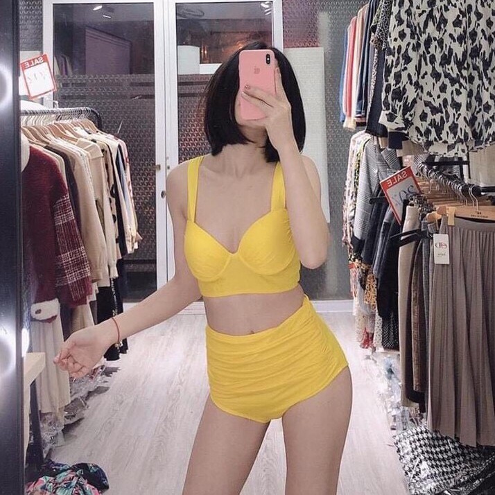 BIKINI Áo Gọng Cúp Ngực Tay Vuông Quần Nhún - BIKINI129k | BigBuy360 - bigbuy360.vn