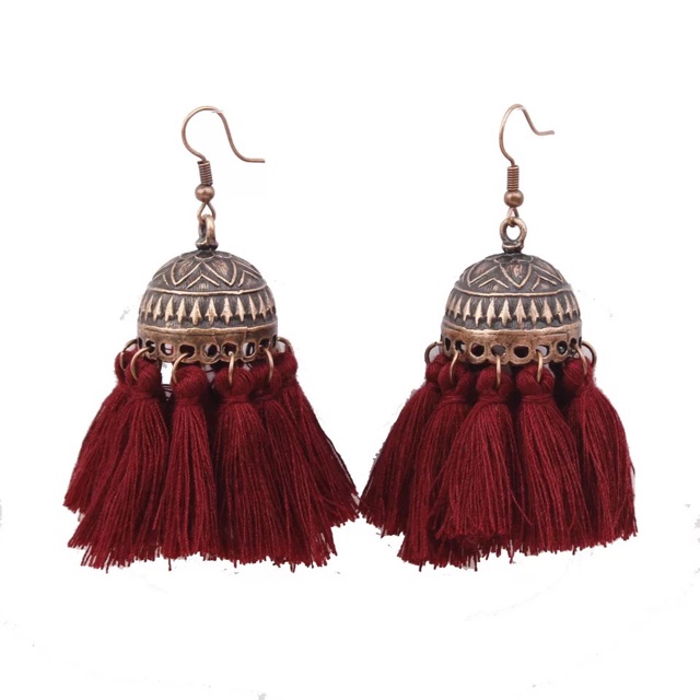 Khuyên tai bohemian - Hoa tai tua rua