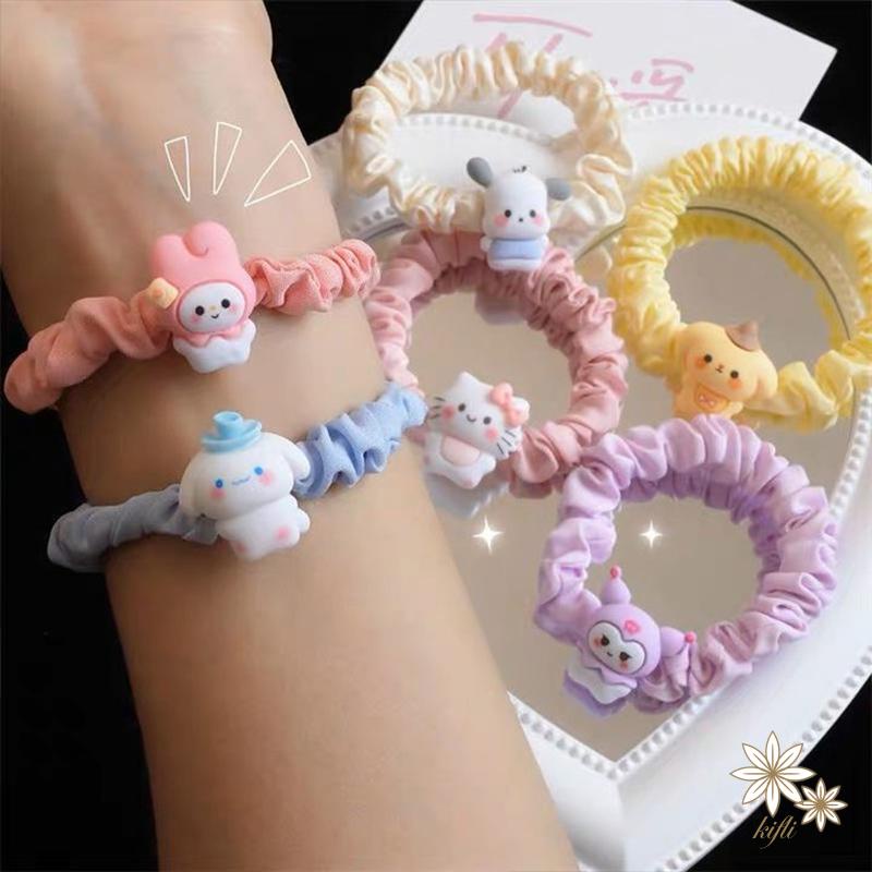 Dây Cột Tóc Nhỏ Nhắn Hình Cinnamoroll Dễ Thương Cho Nữ