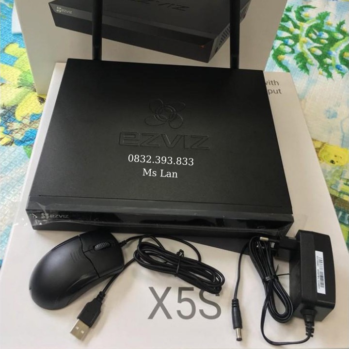 Đầu Ghi Hình NVR 4 Kênh IP WiFi Ezviz CS-X5S-4W, Hàng Chính Hãng - BẢO HÀNH 24 THÁNG