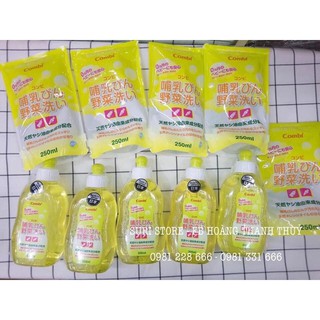 Nước rửa bình sữa và rau quả Combi 300ml