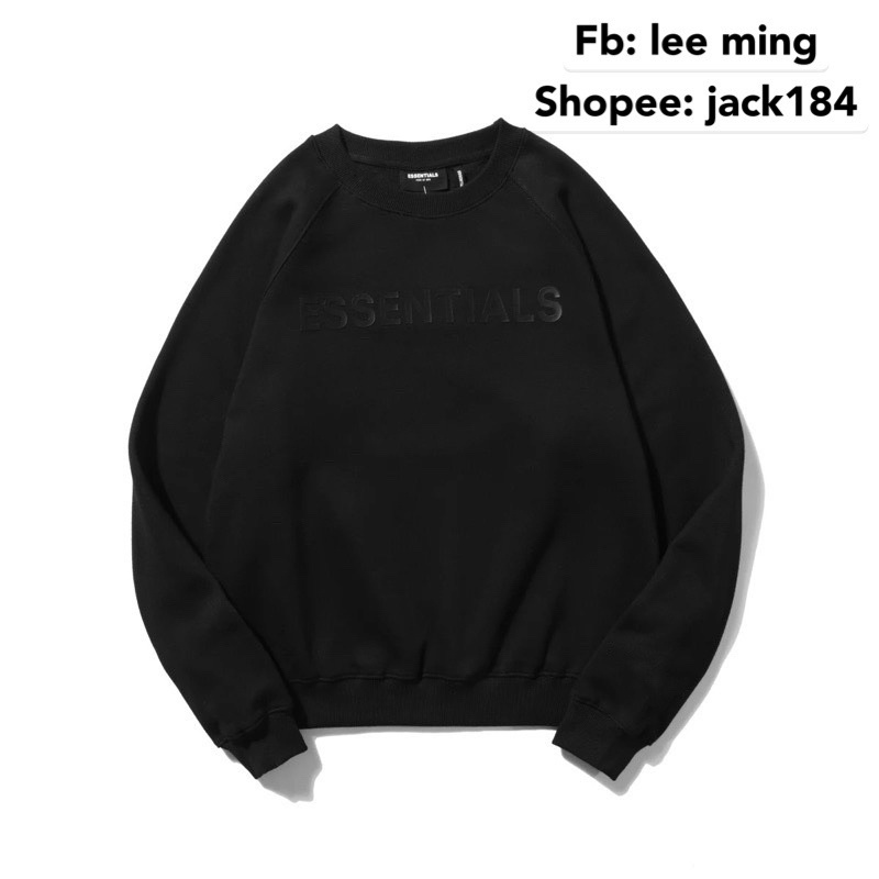 Áo nỉ ĐEN BIG SIZE NAM, 💥Đủ size 80kg - 140kg