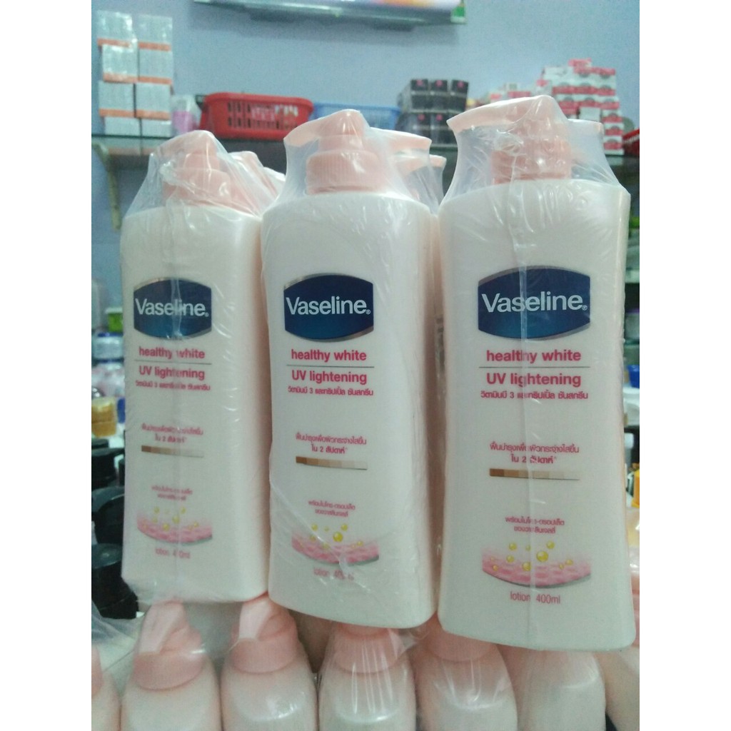 Sữa dưỡng thế vaseline trắng da chống nắng 400 ml