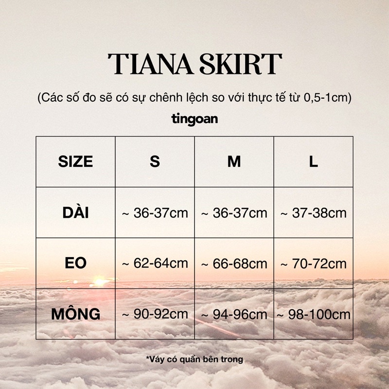 TINGOAN®  - Chân váy cạp cao xếp ly lệch vạt đen TIANA SKIRT/BL phiên bản mới nhất tháng 7 năm 2023
