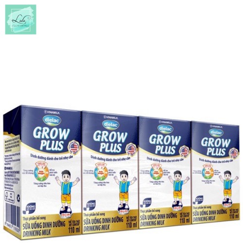 Combo 3 Lốc Sữa Bột Pha Sẵn Dielac Grow Plus (Xanh) 110Ml - Lốc 4 Hộp X 110Ml - Lulu Mart