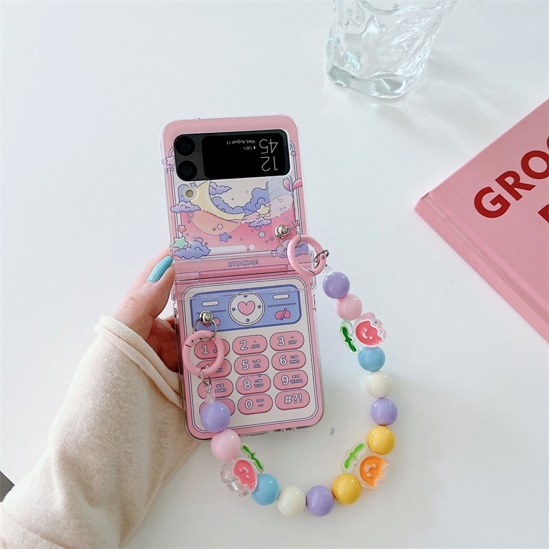 Ốp Điện Thoại Cho Samsung Galaxy Z Flip 4 Flip3 ZFlip4 PC Cứng Họa Tiết Hoạt Hình Dễ Thương Sáng Tạo