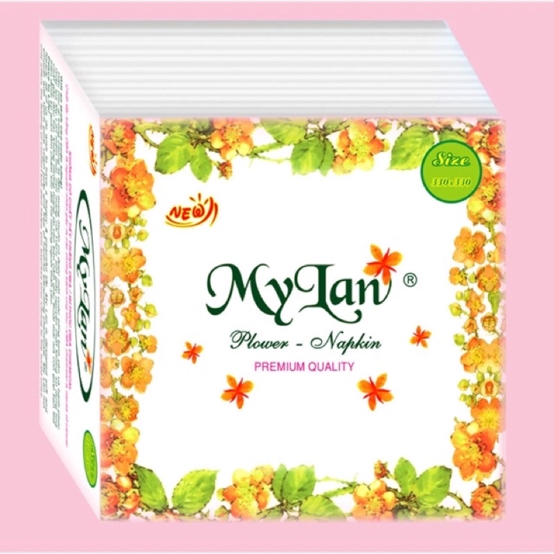 Khăn giấy ăn vuông MyLan (100 tờ)