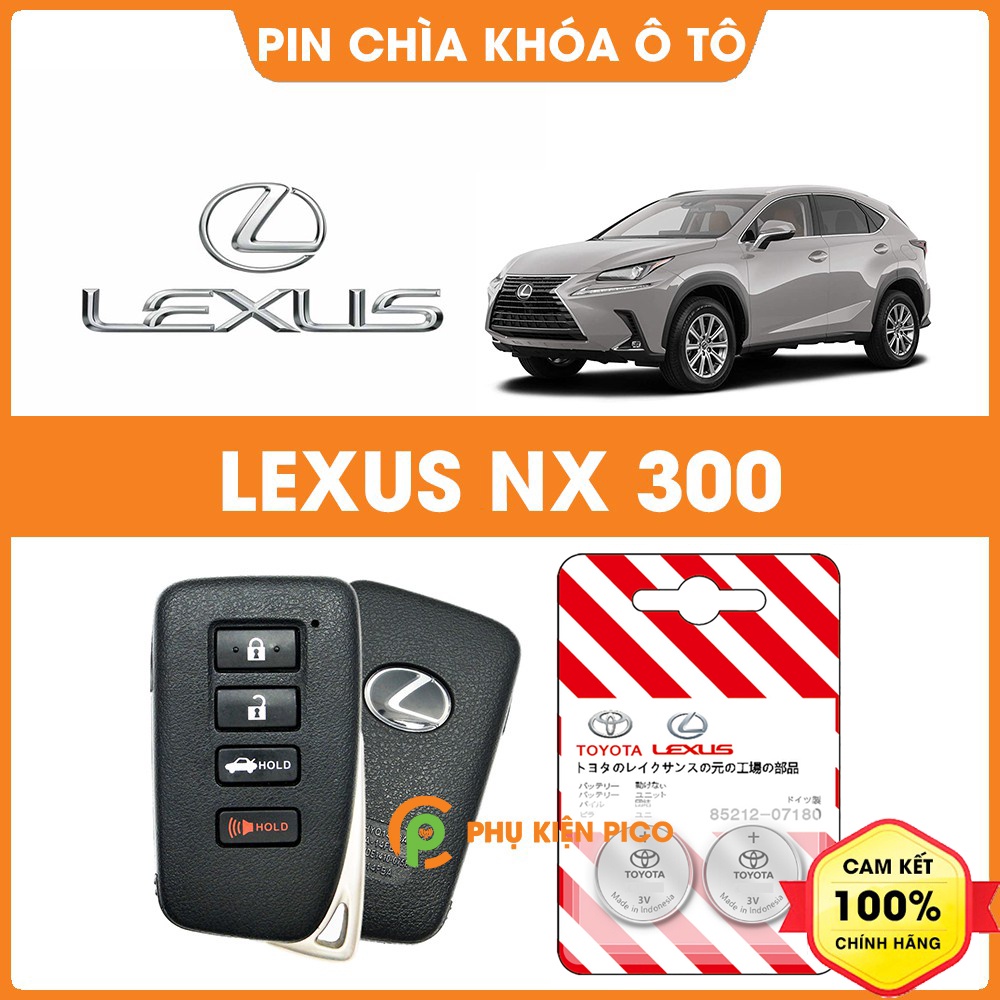 Pin chìa khóa ô tô Lexus NX 300 chính hãng Lexus sản xuất tại Indonesia 3V Panasonic