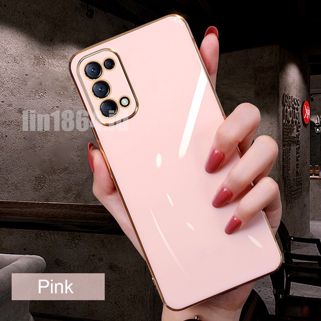 ốp lưng điện thoại mạ sang trọng tương thích Cho Oppo A94 A53 2020 A32 A12 A5 2020 A9 2020 A11K A91 A52 A15 A15S Reno5 Pro Reno6 Pro Ốp mềm silicon TPU trong suốt case