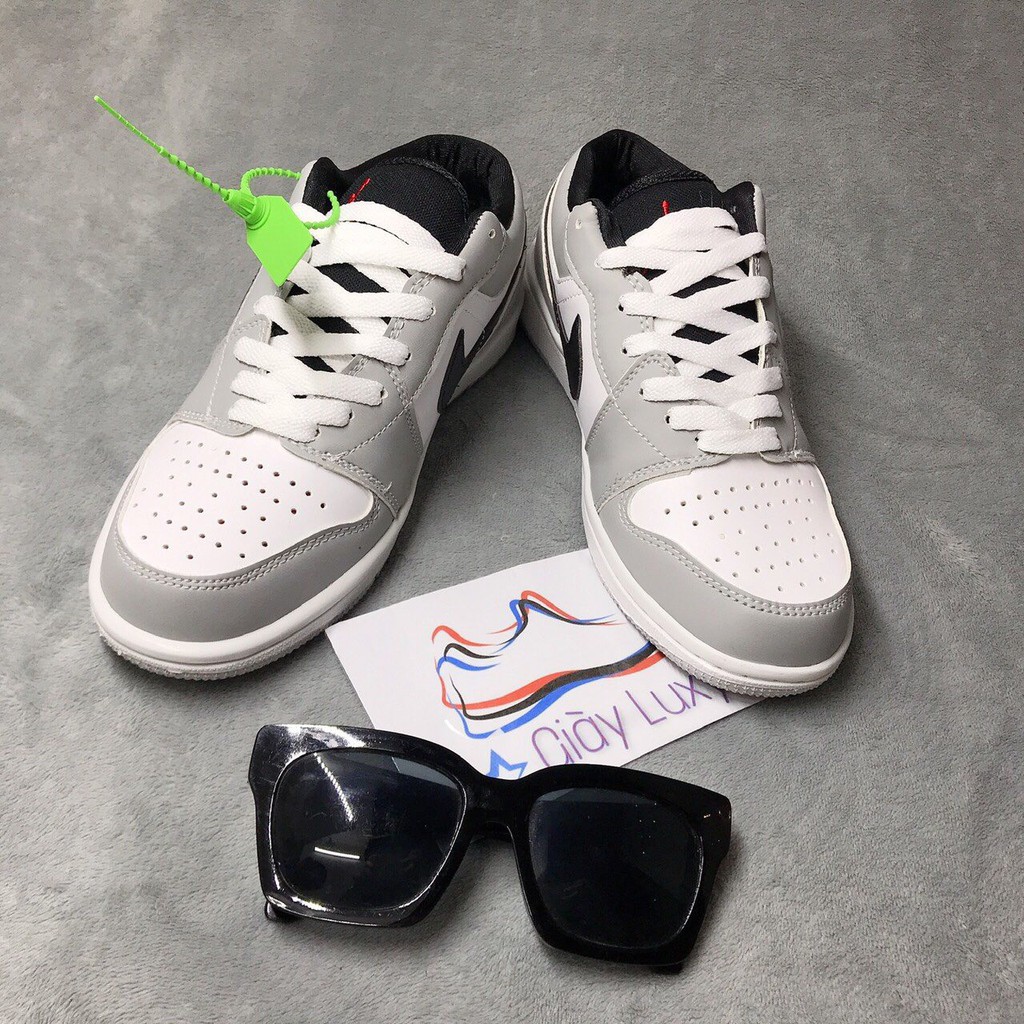 Giày Thể Thao Sneaker Nam\Nữ Xám Trắng Cổ Thấp, Cao Cấp - NJT1 | BigBuy360 - bigbuy360.vn